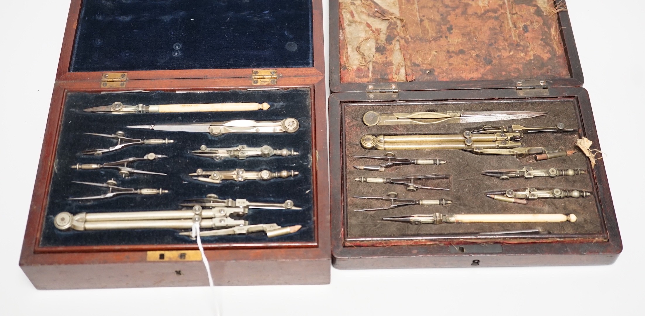 Two 19th century drawing sets